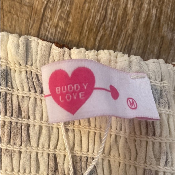 NWT Buddy Love Bailey Texas Top Cow Print Size M - Picture 2 of 7